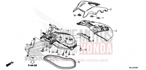 COUVERCLE BAGAGES NC750XDL de 2020